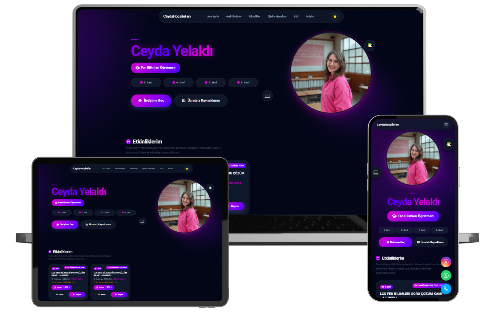 Öğretmen Kişisel Web Sitesi